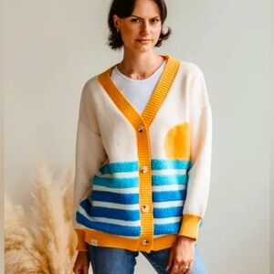 Simply Southern Groovy Sun Sweater Size S